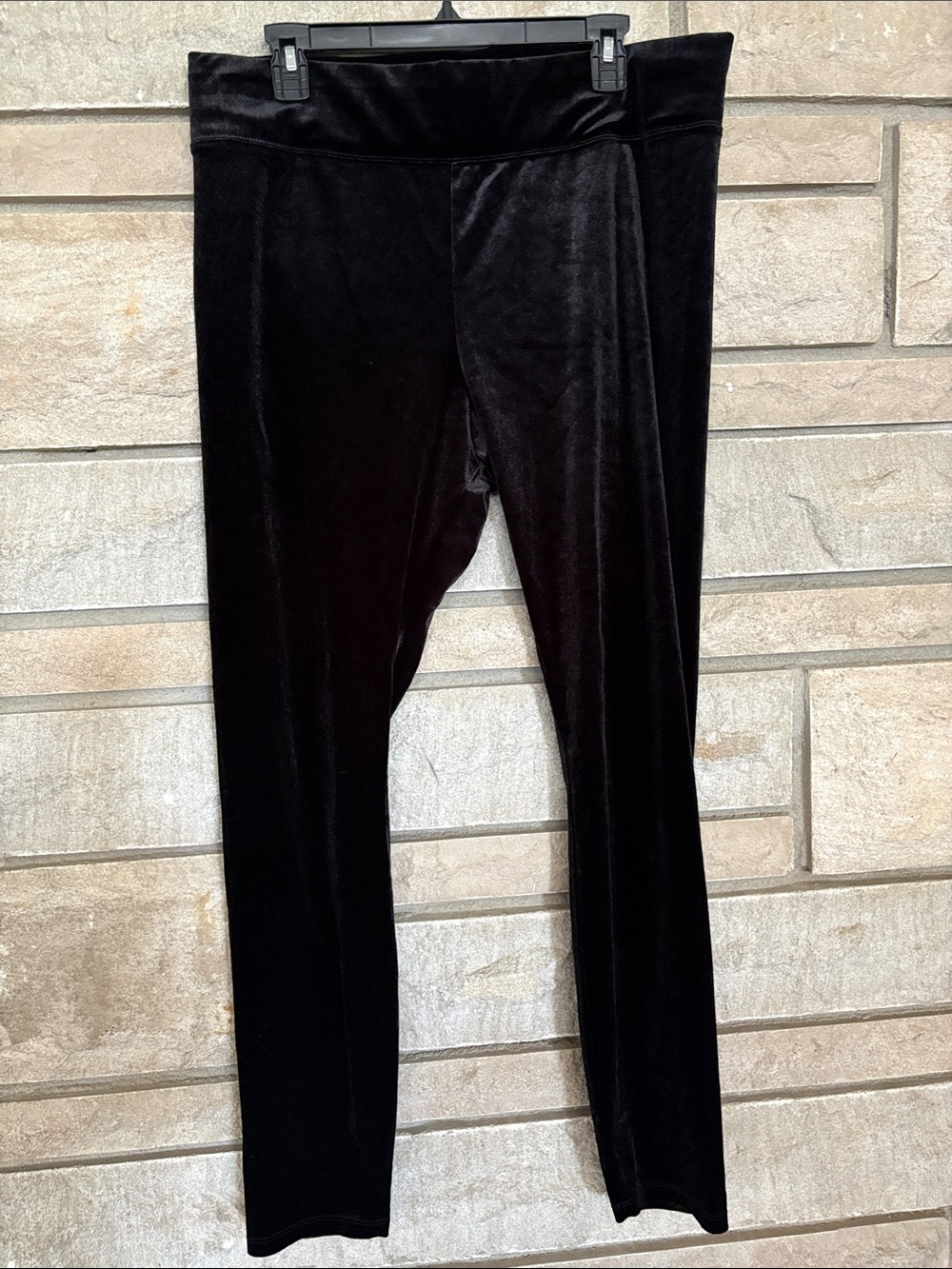 a new day Black Velvet Leggings